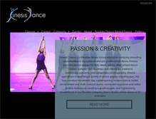 Tablet Screenshot of kinesisdance.com